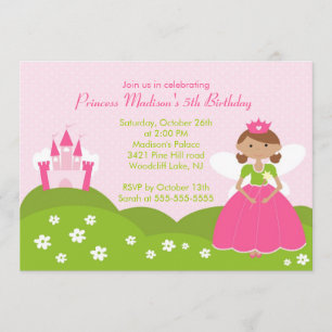 Invitación a fiesta de cumpleaños de la princesa