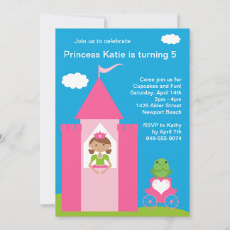 Invitación a fiesta de cumpleaños de la princesa