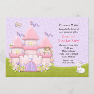 Invitación a fiesta de cumpleaños de la princesa