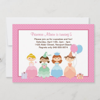 Invitación a fiesta de cumpleaños de la princesa