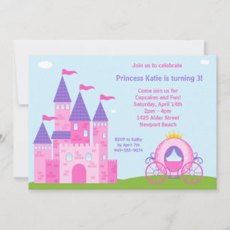 Invitación a fiesta de cumpleaños de la princesa