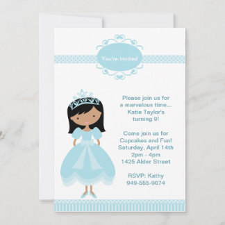 Invitación a fiesta de cumpleaños de la princesa