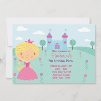 Invitación a fiesta de cumpleaños de la princesa