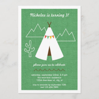 Invitación a fiesta de cumpleaños de nativos estad
