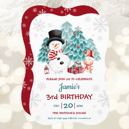 Invitación a fiesta de cumpleaños de Navidades cut