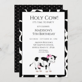 Invitación a fiesta de cumpleaños de niñas con imp