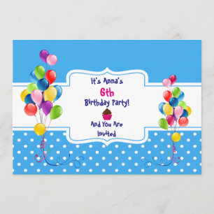 Invitación a fiesta de cumpleaños de niños con glo