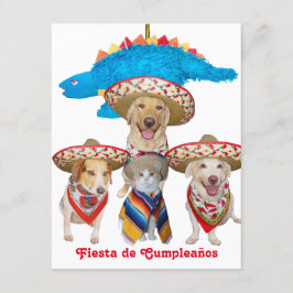 Invitación a fiesta de cumpleaños de niños con tem