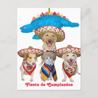 Invitación a fiesta de cumpleaños de niños con tem