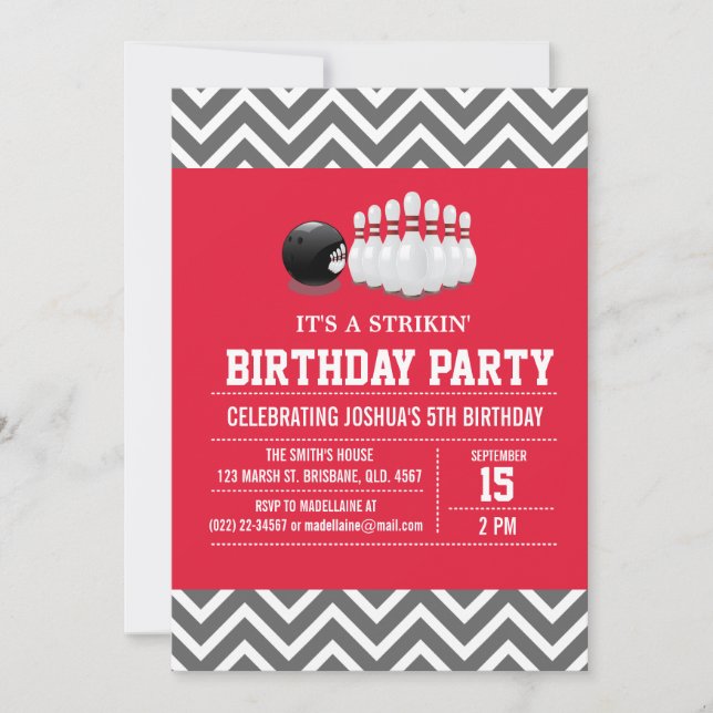 Invitación a fiesta de cumpleaños de Personalizado (Anverso)