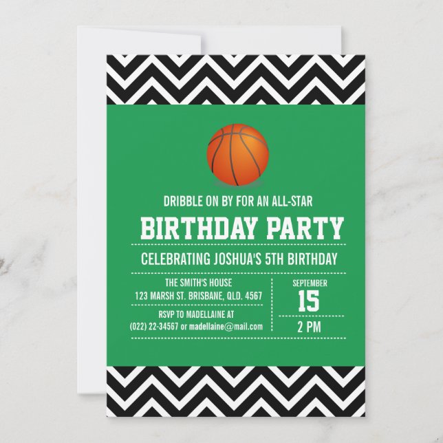 Invitación a fiesta de cumpleaños de Personalizado (Anverso)