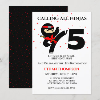 Invitación a fiesta de cumpleaños de Personalizado