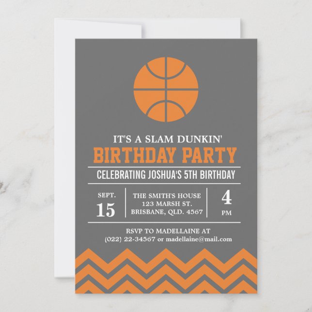 Invitación a fiesta de cumpleaños de personalizado (Anverso)