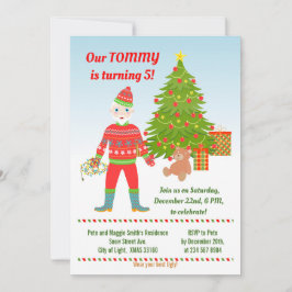 Invitación a fiesta de cumpleaños de Santa Ugly Sw