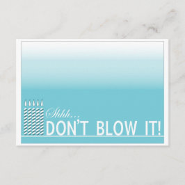 Invitación a fiesta de cumpleaños de sorpresa Shh|