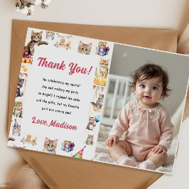 Invitación a fiesta de cumpleaños de un gato kittí