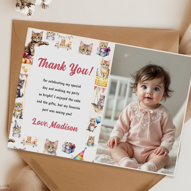 Invitación a fiesta de cumpleaños de un gato kittí (Subido por el creador)