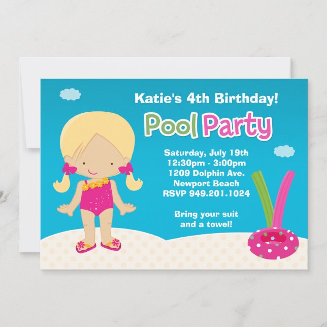 Invitación a fiesta de cumpleaños del Fiesta del g (Anverso)