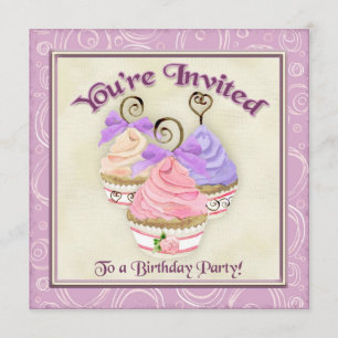 Invitación a fiesta de cumpleaños del trío del cor