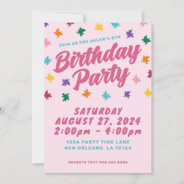 Invitación a fiesta de cumpleaños divertida