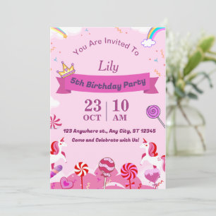 Invitación a fiesta de cumpleaños divertida