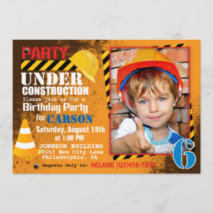 Invitación a fiesta de cumpleaños en el lugar de c
