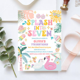 Invitación a Fiesta de Cumpleaños en Piscina Tropi