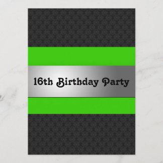 Invitación a fiesta de cumpleaños número 16 del ni