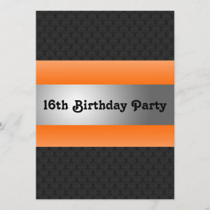 Invitación a fiesta de cumpleaños número 16 del ni