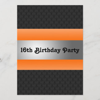 Invitación a fiesta de cumpleaños número 16 del ni