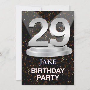 Invitación a fiesta de cumpleaños número 29 Añadir