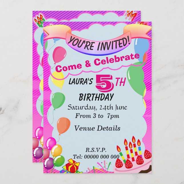 Invitaciones para fiesta de tercer cumpleaños con temática de princesa con  purpurina para niñas de 3 años con forma de cumpleaños, invitaciones