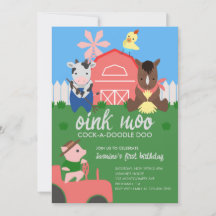 Invitación a fiesta de cumpleaños para animales de