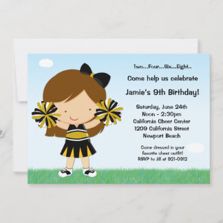 Invitación a fiesta de cumpleaños para chicas anim