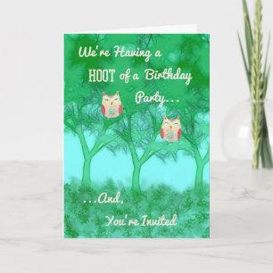 Invitación a fiesta de cumpleaños para niño o niña