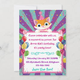 Invitación a fiesta de cumpleaños para niños
