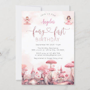 Invitación a fiesta de cumpleaños por primera vez 