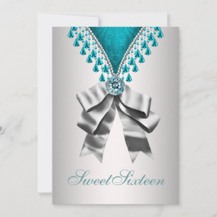 Invitación a fiesta de cumpleaños Sweet Sixteen az