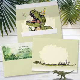 Invitación a fiesta de cumpleaños T-Rex, Personali