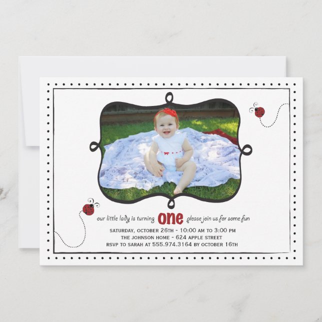 Invitación a fiesta de cumpleaños - tarjeta- (Anverso)