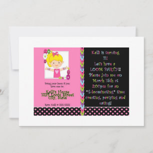 Invitación a fiesta de cumpleaños tema del arco ir