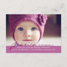 Invitación a fiesta de cumpleaños| Turno 1!