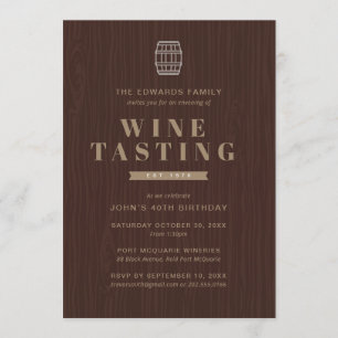 Invitación a Fiesta de Degustación de Vino