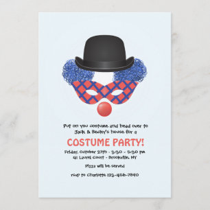 Invitación a fiesta de disfraces