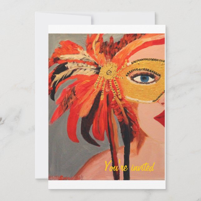 Invitación a fiesta de disfraces (Anverso)