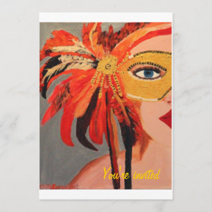 Invitación a fiesta de disfraces