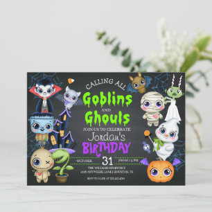 Invitación a fiesta de disfraces de cumpleaños de 