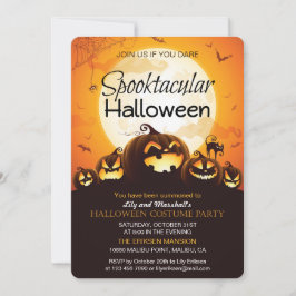 Invitación a fiesta de disfraces de Halloween en S