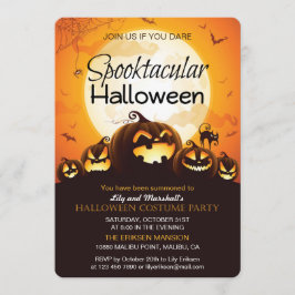 Invitación a fiesta de disfraces de Halloween en S