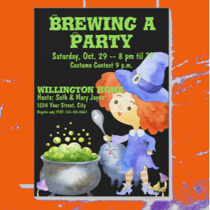 Invitación a fiesta de disfraces de Halloween para